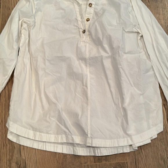 Maeve Woman’s White Button Down Size Extra Large - Picture 2 of 7